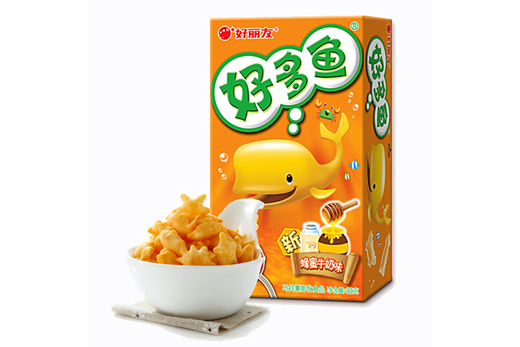 ORION FISH CRACKERS HONEY MILK FLAVOR 33G